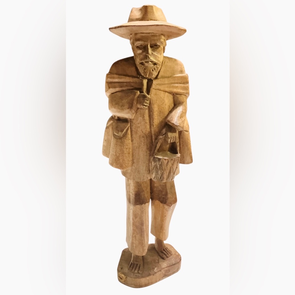 Vintage Hand-carved Wood Folk Art Figure